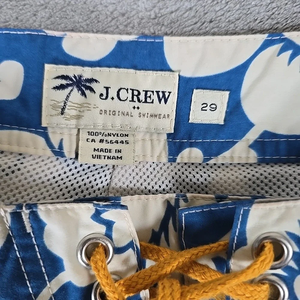 J Crew Shorts Mens 29‎ Blue Hawaiian Floral Factory 9